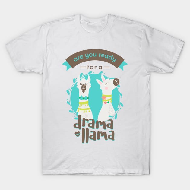 Llama drama T-Shirt by melomania